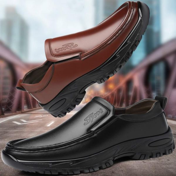 classic leather men's loafers luxury men casual shoes moccasins breathable slip on brown driving plus size 38-47 dress, Black
classic leather men's loafers luxury men casual shoes moccasins breathable slip on brown driving plus size 38-47 dress, Black