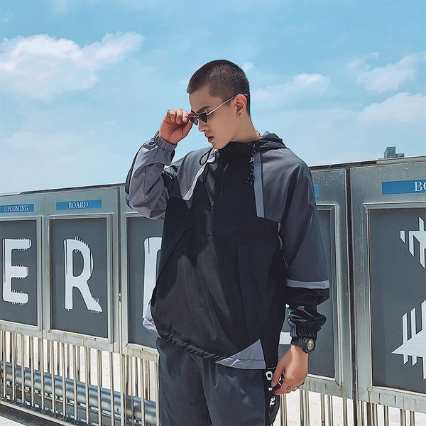 et men 2021 spring and autumn hip hop loose hooded et youth fashion leisure ruffian handsome men's wear, Black;brown
et men 2021 spring and autumn hip hop loose hooded et youth fashion leisure ruffian handsome men's wear, Black;brown