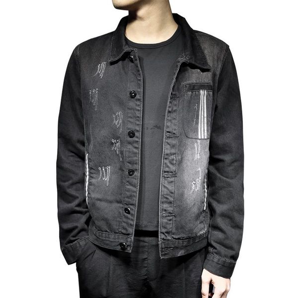men's jackets autumn washed broken hole men denim jacket casual coat black slim trend cotton soft outerwear hip hop jeans coats, Black;brown
men's jackets autumn washed broken hole men denim jacket casual coat black slim trend cotton soft outerwear hip hop jeans coats, Black;brown