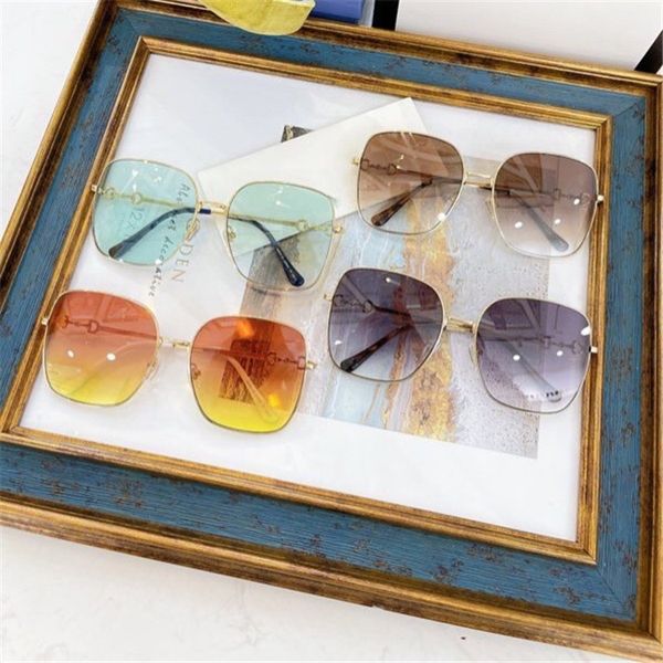 ni lu han same female 2021 fashion net red sunglasses large frame thin face gold wire glasses gg0879, White;black
ni lu han same female 2021 fashion net red sunglasses large frame thin face gold wire glasses gg0879, White;black