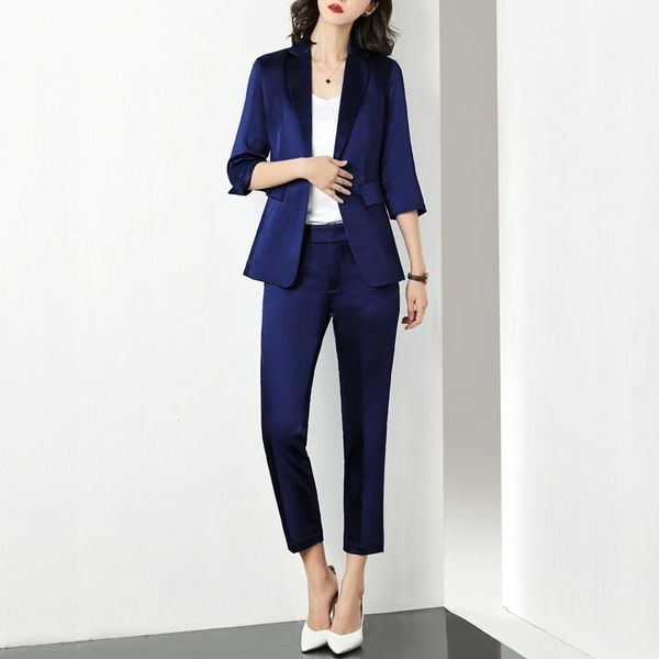 women's suits & blazers office ladies slim fit womens two piece single button three quarter sleeve blazer ankle length pants formal wor, White;black
women's suits & blazers office ladies slim fit womens two piece single button three quarter sleeve blazer ankle length pants formal wor, White;black