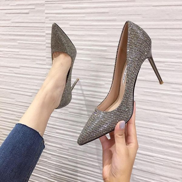 dress shoes women lolita pointed toe pumps sequins leather high heels wedding zapatos mujer, Black
dress shoes women lolita pointed toe pumps sequins leather high heels wedding zapatos mujer, Black