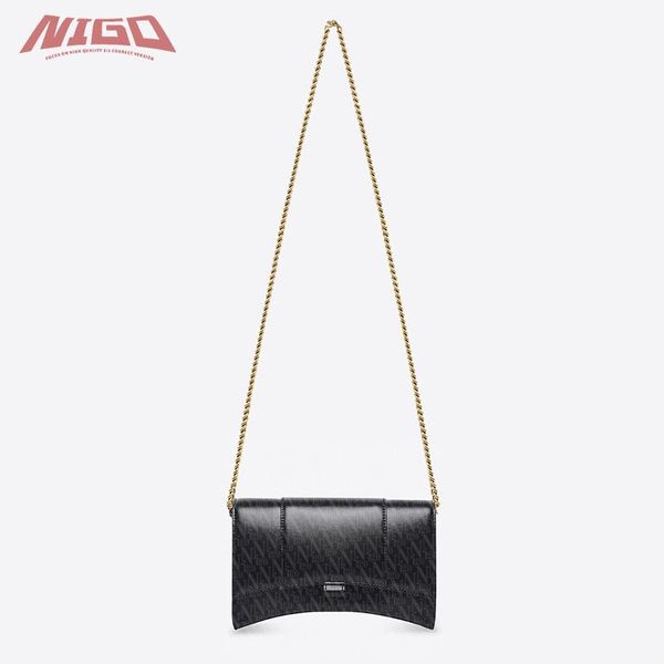 men's polos nigo hourglass mini chain wallet bag bags #nigo7998, White;black