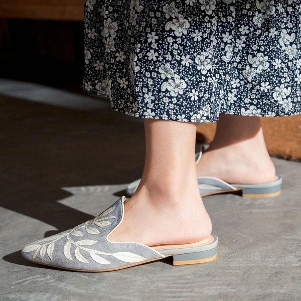 slippers eshtonshero summer woman low heels leather slip on pointed toe slingback print gray ladies wedding shoes size 3-8, Black
slippers eshtonshero summer woman low heels leather slip on pointed toe slingback print gray ladies wedding shoes size 3-8, Black