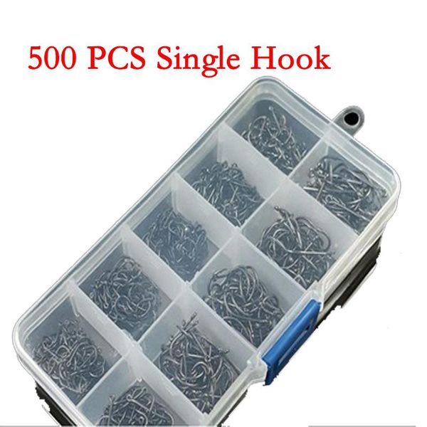 fishing hooks hook with box 500pcs single high-carbon steel rolling swivel jig big emerillon pour peche
fishing hooks hook with box 500pcs single high-carbon steel rolling swivel jig big emerillon pour peche