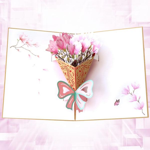 1pc creative 3d greeting mangnolia bouquet paper wish unique blessing for thanksgiving mother's day cards
1pc creative 3d greeting mangnolia bouquet paper wish unique blessing for thanksgiving mother's day cards