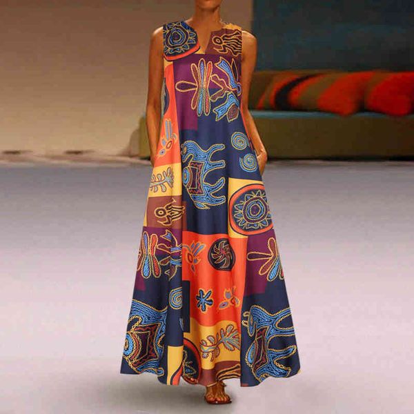 summer bohemian sundress vintage sleeveless women floral printed maxi long dress casual dress robe femme party vestido sarafans x0521, Black;gray
summer bohemian sundress vintage sleeveless women floral printed maxi long dress casual dress robe femme party vestido sarafans x0521, Black;gray