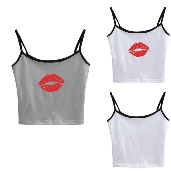 women's tanks & camis red lips printed crop harajuku printing elasticity splicing summer strapless small sling vest y2king, White
women's tanks & camis red lips printed crop harajuku printing elasticity splicing summer strapless small sling vest y2king, White