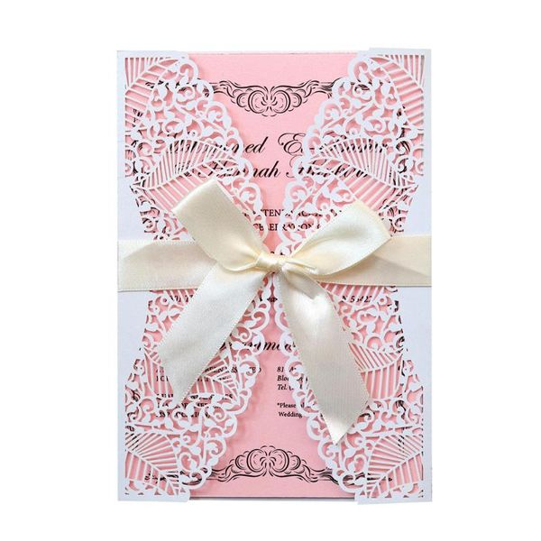 greeting cards 10pcs/set hollow laser cut wedding invitations elegant engagement fashion invitation card with ribbon 2021
greeting cards 10pcs/set hollow laser cut wedding invitations elegant engagement fashion invitation card with ribbon 2021