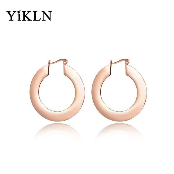 yikln geometry flat round titanium steel hoop earrings classic rose gold anniversary for women party jewelry ye17057 charm, Golden
yikln geometry flat round titanium steel hoop earrings classic rose gold anniversary for women party jewelry ye17057 charm, Golden