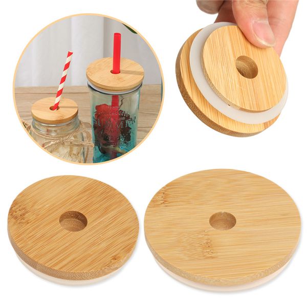 bamboo cap lid reusable mason jar lids 70mm 86mm with straw hole and silicone seal drinkware for canning drinking jars bottle cover
bamboo cap lid reusable mason jar lids 70mm 86mm with straw hole and silicone seal drinkware for canning drinking jars bottle cover