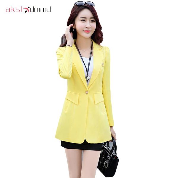 single button long women blazers 2021 spring autumn sleeve jackets coats slim solid suits female outerwear yr092 women's &, White;black
single button long women blazers 2021 spring autumn sleeve jackets coats slim solid suits female outerwear yr092 women's &, White;black