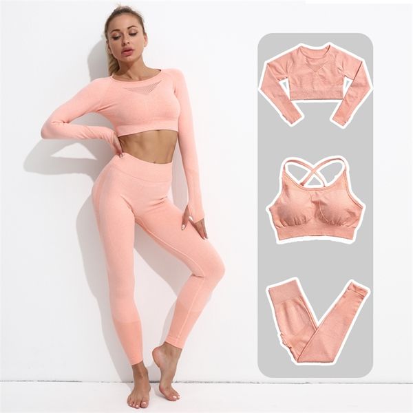 2/3/pcs seamless women high waist yoga set workout sportswear gym clothing fitness long sleeve leggings sports suits 210802, Gray
2/3/pcs seamless women high waist yoga set workout sportswear gym clothing fitness long sleeve leggings sports suits 210802, Gray
