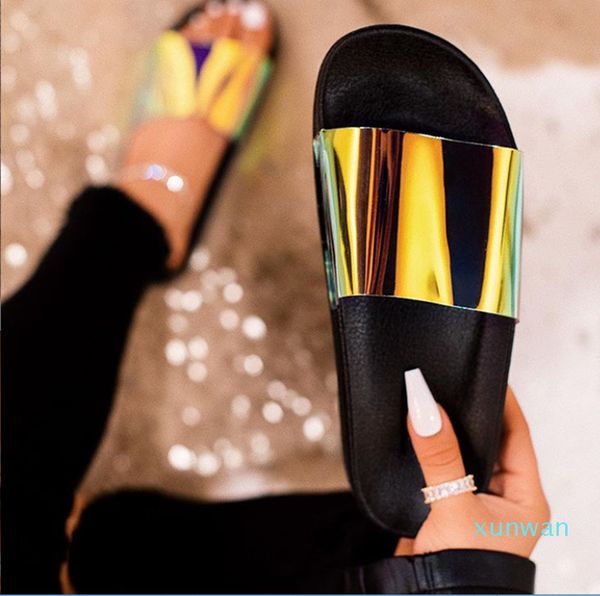 fashion summer women sandals clear shoes slip-on jelly shoes bling ladies flat beach sandals outdoor holiday slides, Black
fashion summer women sandals clear shoes slip-on jelly shoes bling ladies flat beach sandals outdoor holiday slides, Black