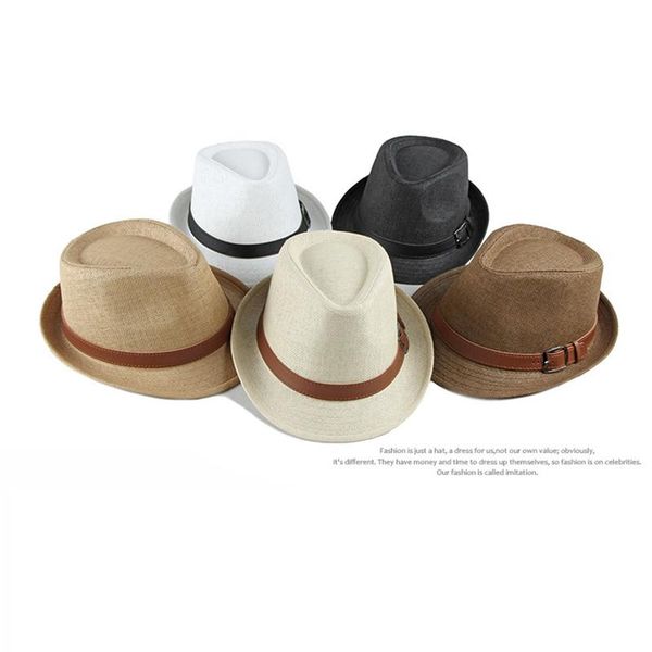 wide brim hats vintage summer straw hat cool men fedora panama paper retro for man solid fedoras cap 58-60cm, Blue;gray
wide brim hats vintage summer straw hat cool men fedora panama paper retro for man solid fedoras cap 58-60cm, Blue;gray