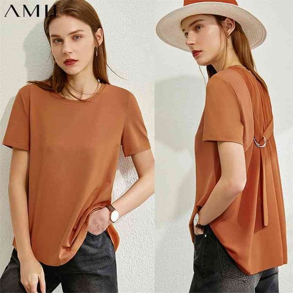 minimalism summer women's tshirt offical lady chiffon patchwork oneck loose causal blouse 12070235 210527, White
minimalism summer women's tshirt offical lady chiffon patchwork oneck loose causal blouse 12070235 210527, White