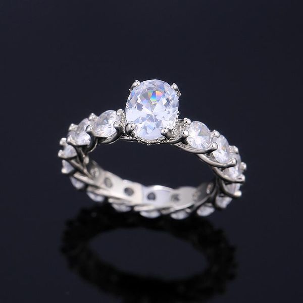 wedding rings caoshi luxury eternal finger for women silver color full paved cubic zirconia trendy engagement party jewelry gift, Slivery;golden
wedding rings caoshi luxury eternal finger for women silver color full paved cubic zirconia trendy engagement party jewelry gift, Slivery;golden