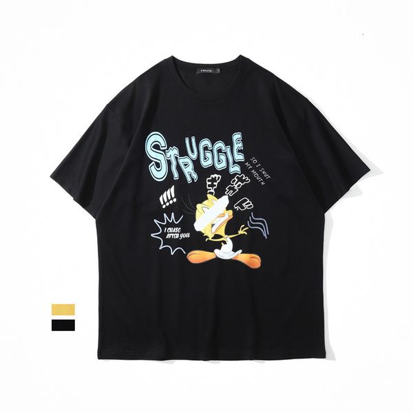 cartoon hong kong style harajuku large short male youth leisure t-shirt student sports cotton half sleeve round neck tee, White;black
cartoon hong kong style harajuku large short male youth leisure t-shirt student sports cotton half sleeve round neck tee, White;black
