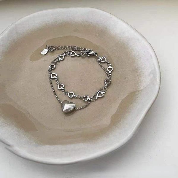charm bracelets fashion romantic heart-shaped double-layer bracelet korean women's jewelry eternal love, Golden;silver
charm bracelets fashion romantic heart-shaped double-layer bracelet korean women's jewelry eternal love, Golden;silver