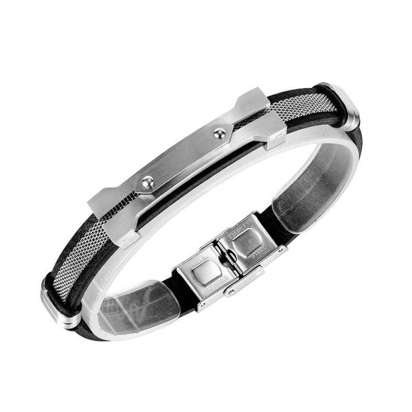 tennis fashion accessories live hip hop nightclub titanium steel men's bracelet, Golden;silver
tennis fashion accessories live hip hop nightclub titanium steel men's bracelet, Golden;silver