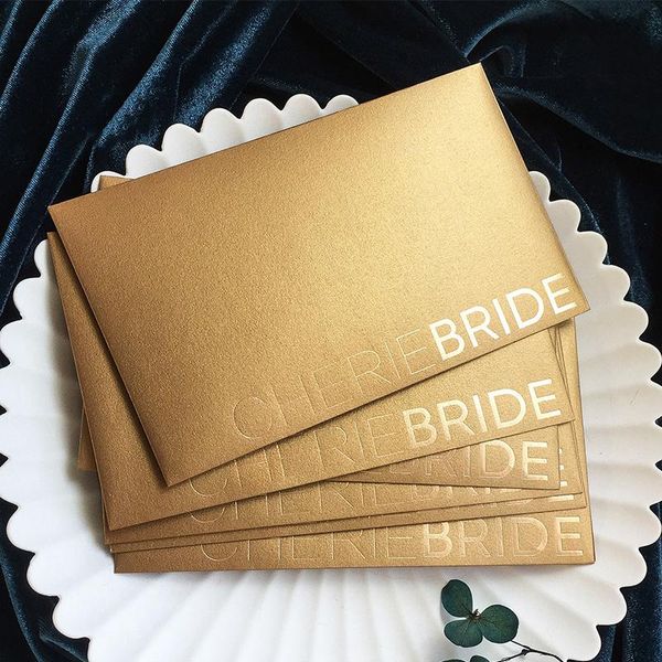 customize various sizes of high-end light luxury fashion retro bronzing champagne gold envelope invitation gift wrap
customize various sizes of high-end light luxury fashion retro bronzing champagne gold envelope invitation gift wrap