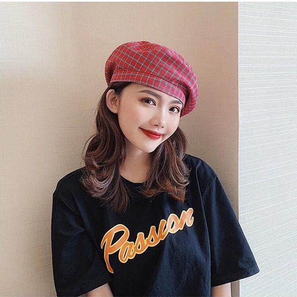 berets women girl's vintage beret hat for female spring autumn winter plaid elegant lady painter octagonal caps, Blue;gray
berets women girl's vintage beret hat for female spring autumn winter plaid elegant lady painter octagonal caps, Blue;gray