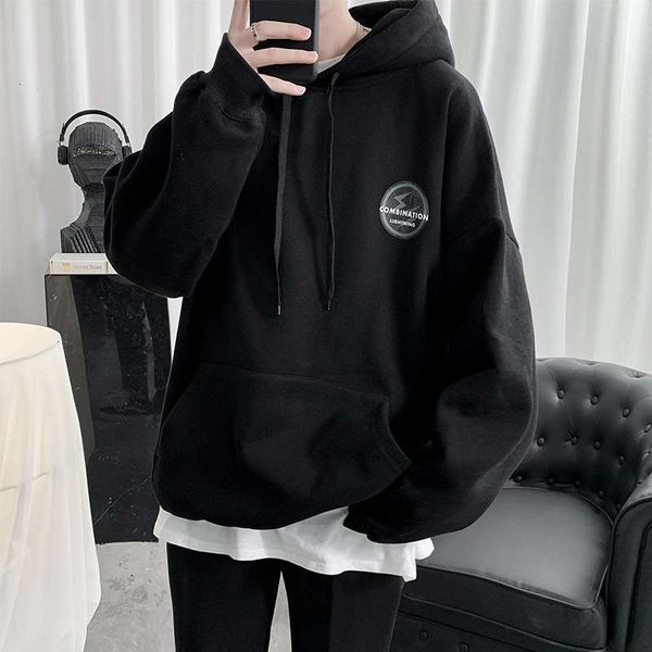 tracksuits men's solid sweater color loose korean pullover hooded sports and leisure fashion brand autumn clothes coat, Gray
tracksuits men's solid sweater color loose korean pullover hooded sports and leisure fashion brand autumn clothes coat, Gray
