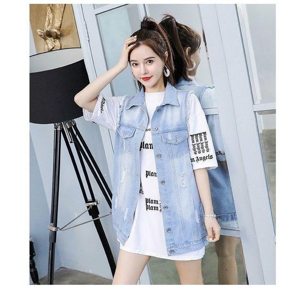 women's vests heavy industry denim vest 2021 spring flower pearls student korean loose sleeveless women jacket bf trend long coat, Black;white
women's vests heavy industry denim vest 2021 spring flower pearls student korean loose sleeveless women jacket bf trend long coat, Black;white