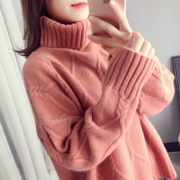 women's sweaters autumn winter women turtleneck warm knitted sweater female korean long sleeve thick knitwear casual loose pu k3dk, White;black
women's sweaters autumn winter women turtleneck warm knitted sweater female korean long sleeve thick knitwear casual loose pu k3dk, White;black