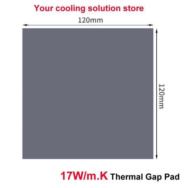 fans & coolings thermal pad 120x120mm conductivity17w/ cpu heatsink cooling conductive silicone insulation
fans & coolings thermal pad 120x120mm conductivity17w/ cpu heatsink cooling conductive silicone insulation