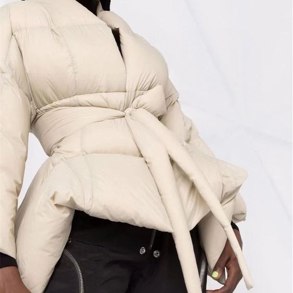 21 winter ro fashion cool irregular personality thin minority design waist strap down jacket school to overcome female, Black
21 winter ro fashion cool irregular personality thin minority design waist strap down jacket school to overcome female, Black