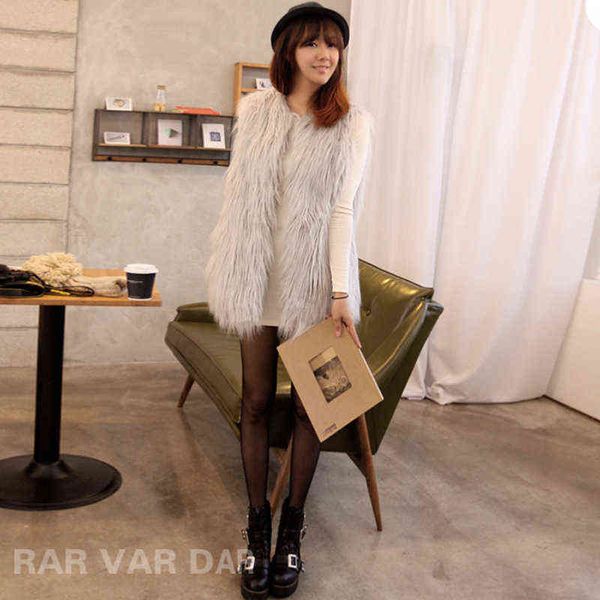 women's autumn and winter clothes korean fashion shanghai style long hair vest sleeveless medium length vest 211207, Black
women's autumn and winter clothes korean fashion shanghai style long hair vest sleeveless medium length vest 211207, Black