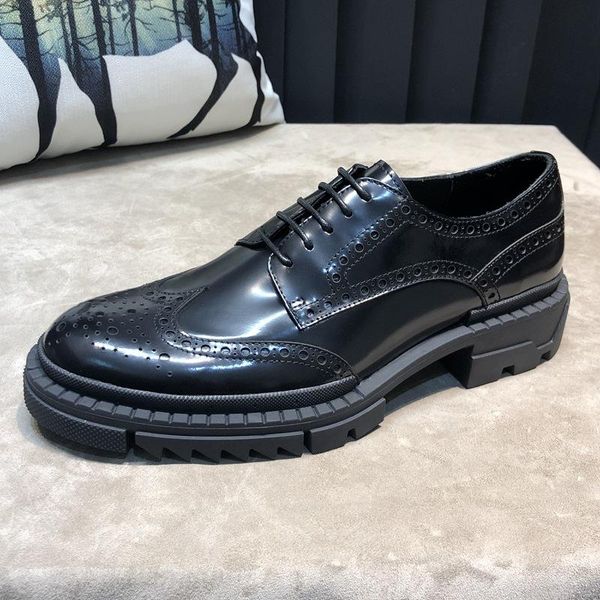 brock carved men's shoes british leather thick soled casual business dress wedding black
brock carved men's shoes british leather thick soled casual business dress wedding black