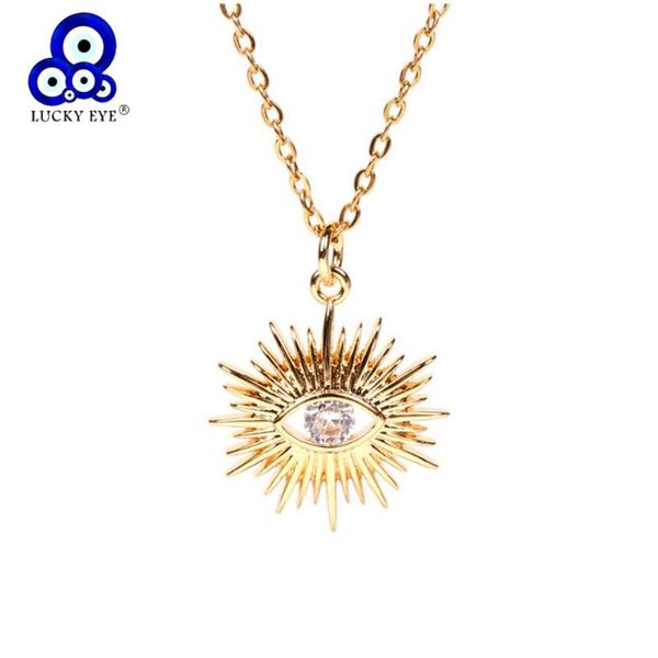 pendant necklaces lucky eye sun turkish evil necklace copper gold color long chain micro pave zircon for women jewelry le617, Silver
pendant necklaces lucky eye sun turkish evil necklace copper gold color long chain micro pave zircon for women jewelry le617, Silver