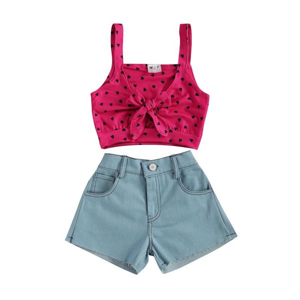 2-6years girl's casual suit sleeveless polka dot bow lace-up midriff-baring camisole loose jeans shorts for girls clothing set sets, White
2-6years girl's casual suit sleeveless polka dot bow lace-up midriff-baring camisole loose jeans shorts for girls clothing set sets, White
