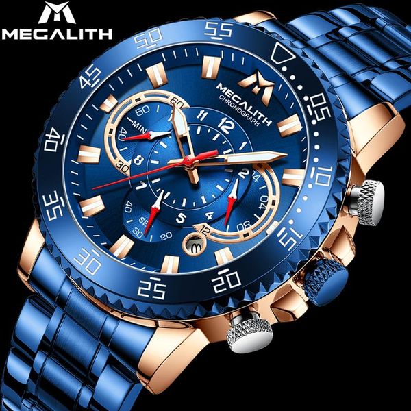 wristwatches megalith men analog watch stainless steel blue mesh bracelet watches water resistant sport chronograph big face quartz man, Slivery;brown
wristwatches megalith men analog watch stainless steel blue mesh bracelet watches water resistant sport chronograph big face quartz man, Slivery;brown