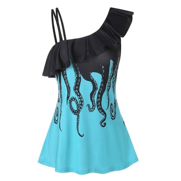 women's tanks & camis kancoold t-shirt fashion women printed ruffles sleeveless off shoulder o-neck vest blouse 2021 summer may, White
women's tanks & camis kancoold t-shirt fashion women printed ruffles sleeveless off shoulder o-neck vest blouse 2021 summer may, White