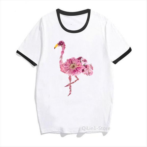 funny pink flowers flamingo women animal print clothes vogue femme harajuku kawaii female streetwear, White
funny pink flowers flamingo women animal print clothes vogue femme harajuku kawaii female streetwear, White