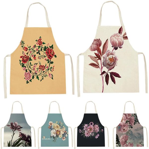 aprons 1 piece of elegant floral print kitchen restaurant bib plant sleeveless apron for men and women household cleaning tool
aprons 1 piece of elegant floral print kitchen restaurant bib plant sleeveless apron for men and women household cleaning tool
