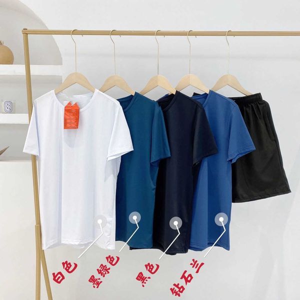 21 summer new men's t-shirt round neck short sleeve shorts suit large size loose elastic sports -- y061709, Gray
21 summer new men's t-shirt round neck short sleeve shorts suit large size loose elastic sports -- y061709, Gray