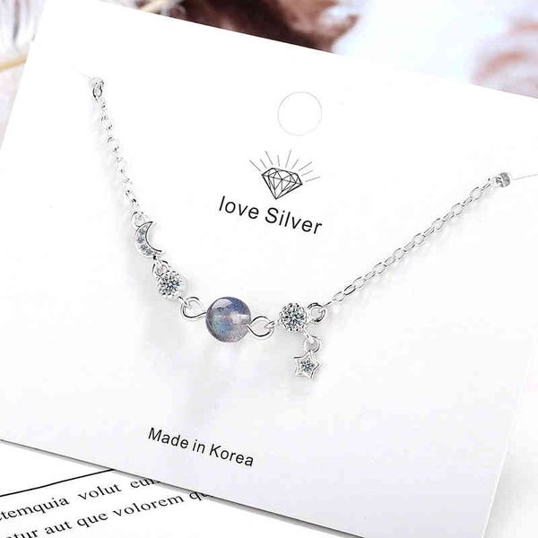 925 sterling silver exquisite moon star planet pendant bracelet gradient mooonstone link chain for women s-b270, Black
925 sterling silver exquisite moon star planet pendant bracelet gradient mooonstone link chain for women s-b270, Black