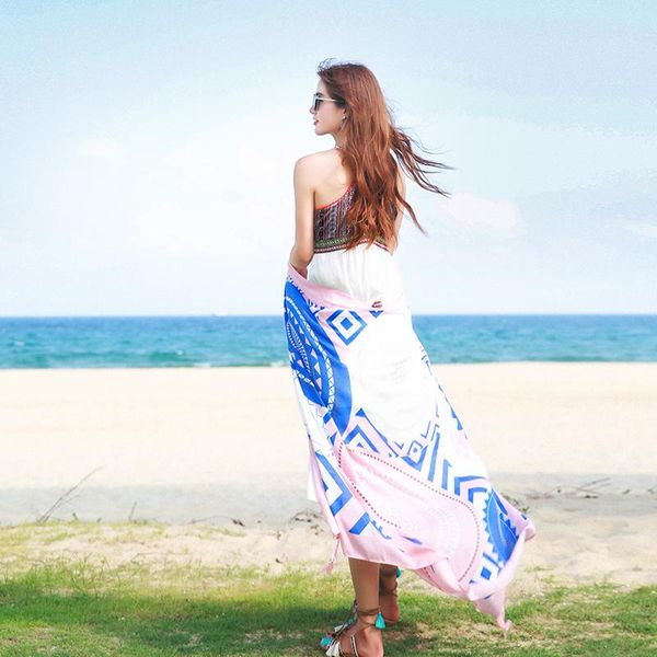 scarves 2021 scarf female long sun protection shawl women summer outside anti-ultraviolet beach towel multi-purpose use stoles h3033, Blue;gray
scarves 2021 scarf female long sun protection shawl women summer outside anti-ultraviolet beach towel multi-purpose use stoles h3033, Blue;gray