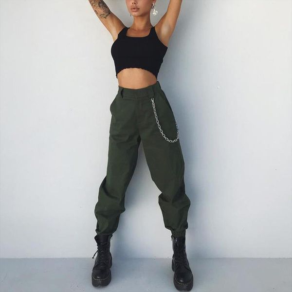 casual autumn harem cargo womens pants high waist trousers cotton solid punk loose one piece long, Black;white
casual autumn harem cargo womens pants high waist trousers cotton solid punk loose one piece long, Black;white