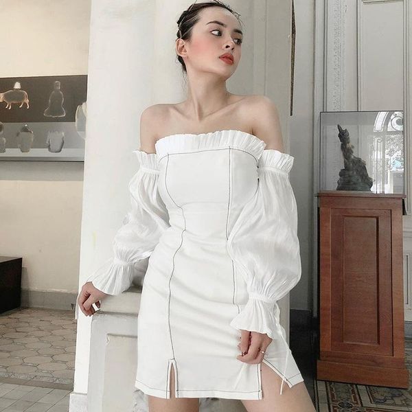casual dresses winter style 2021 arrivals dress long sleeve off shoulder lace patchwork elegant evening party, Black;gray
casual dresses winter style 2021 arrivals dress long sleeve off shoulder lace patchwork elegant evening party, Black;gray