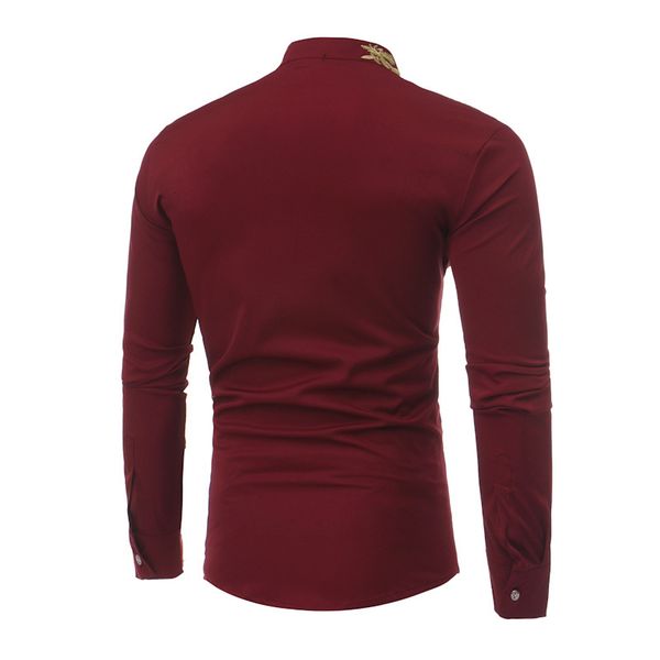 men's jackets pyjtrl men's long-sleeve shirt with gold-embroidered collar, casual slim fit black shirts red wine for men, prom shi, Black;brown
men's jackets pyjtrl men's long-sleeve shirt with gold-embroidered collar, casual slim fit black shirts red wine for men, prom shi, Black;brown