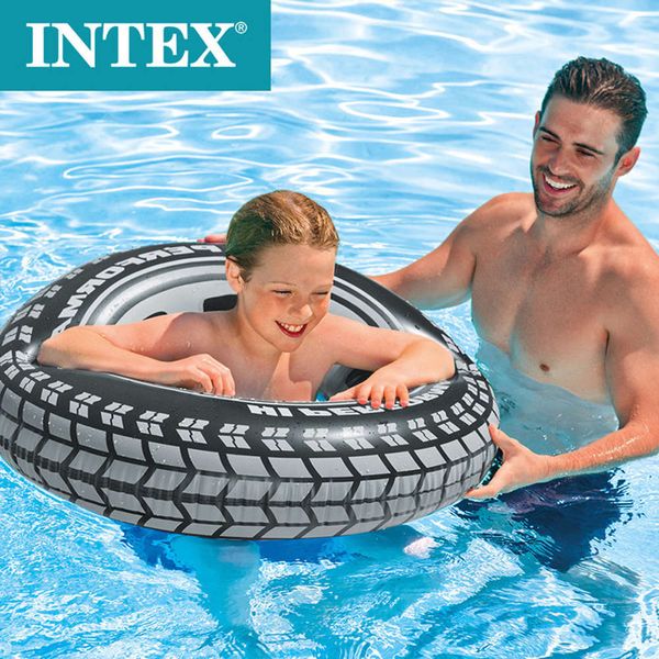 intex 59252 big mac radial tire bead pattern inflatable floating ring diameter 91cm, Blue
intex 59252 big mac radial tire bead pattern inflatable floating ring diameter 91cm, Blue