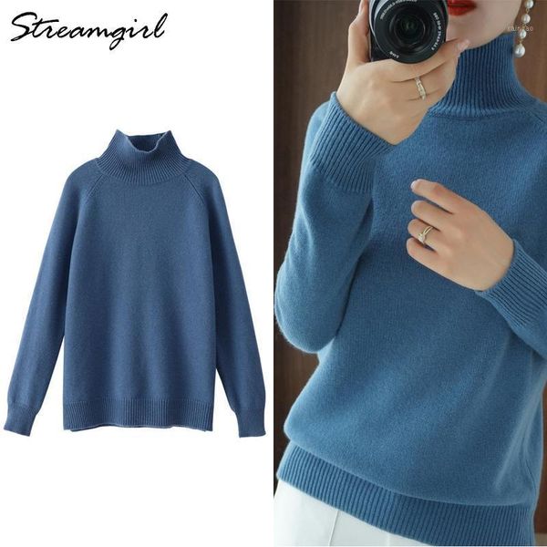 streamgirl winter sweater women turtleneck pullovers solid knitted white sweaters for spring blue women's, White;black
streamgirl winter sweater women turtleneck pullovers solid knitted white sweaters for spring blue women's, White;black