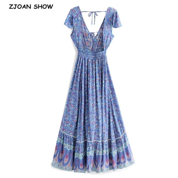 bohemian v neck floral print backless boho dress summer holiday woman lacing up bandage short sleeve long dresses beach 210429, Black;gray
bohemian v neck floral print backless boho dress summer holiday woman lacing up bandage short sleeve long dresses beach 210429, Black;gray