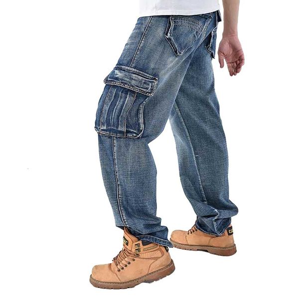 jeans fashion cargo jeans men denim pants with many big pocket straight loose baggy harem hip hop skateboard male trousers 30-46, Blue
jeans fashion cargo jeans men denim pants with many big pocket straight loose baggy harem hip hop skateboard male trousers 30-46, Blue