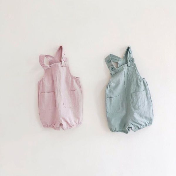 jumpsuits infant baby pure color romper born boy girl clothes rompers 2021 summer boys girls pocket suspender trousers, Blue
jumpsuits infant baby pure color romper born boy girl clothes rompers 2021 summer boys girls pocket suspender trousers, Blue